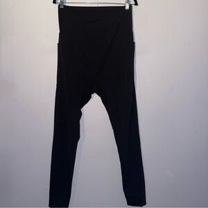 Maternity leggings with pockets black size XL